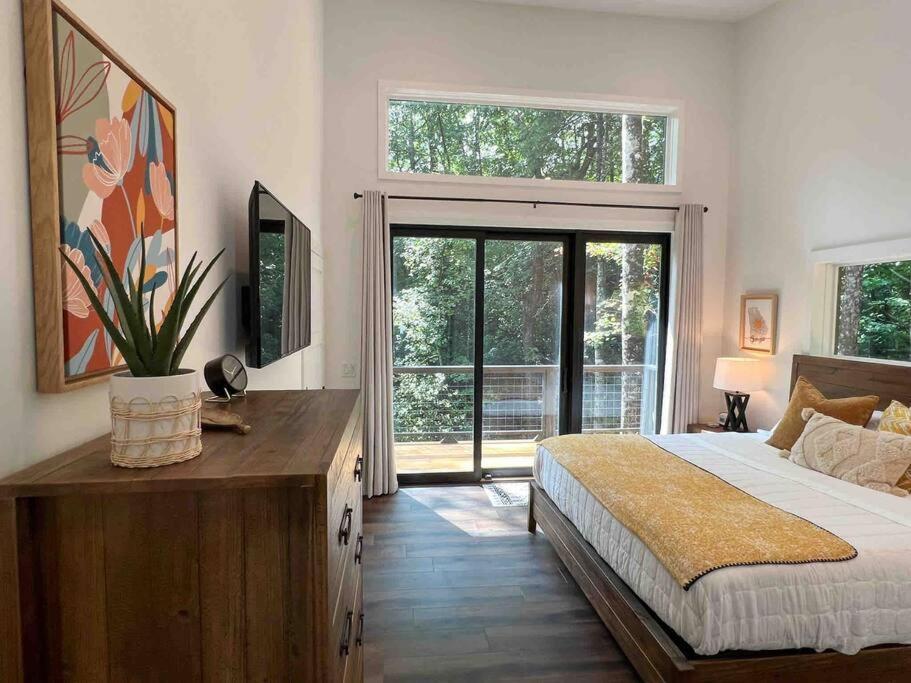 Villa Modern Mountain Getaway With Hot Tub, Fire Pit Sautee Nacoochee Exterior foto