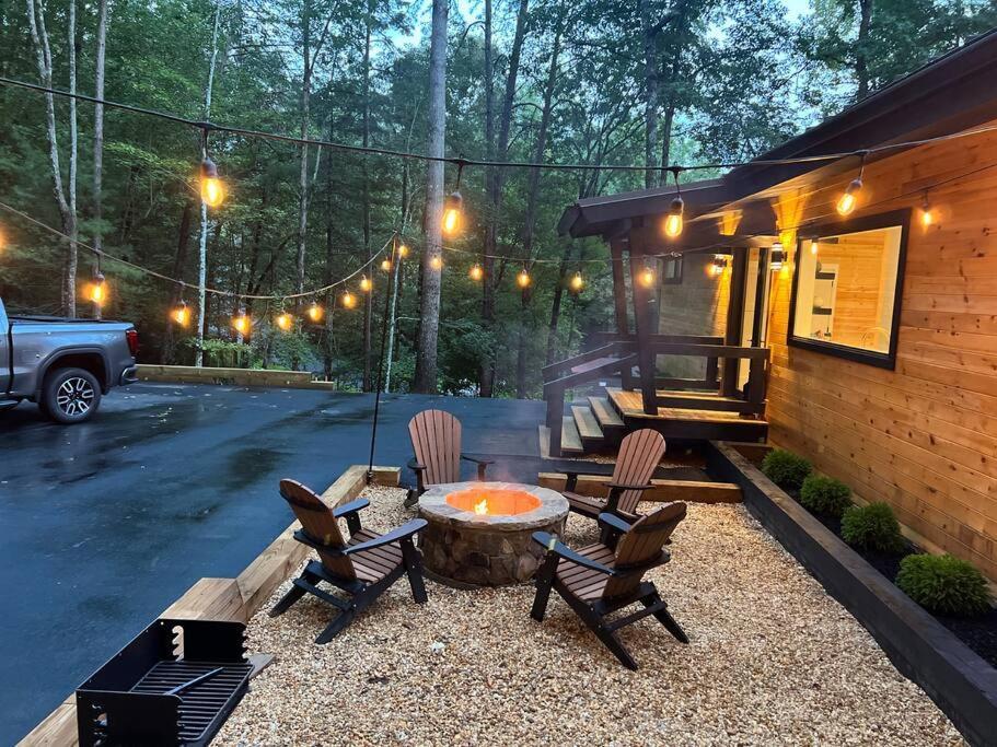 Villa Modern Mountain Getaway With Hot Tub, Fire Pit Sautee Nacoochee Exterior foto